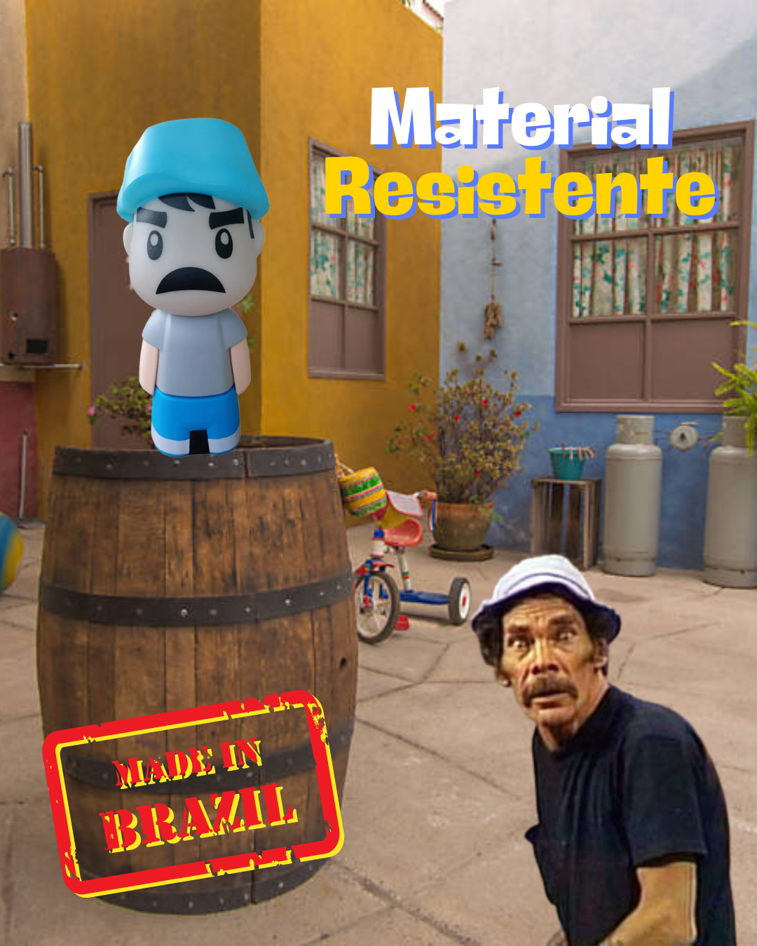 Luminária Infantil 3d Seu Madruga - Turma Do Chaves-