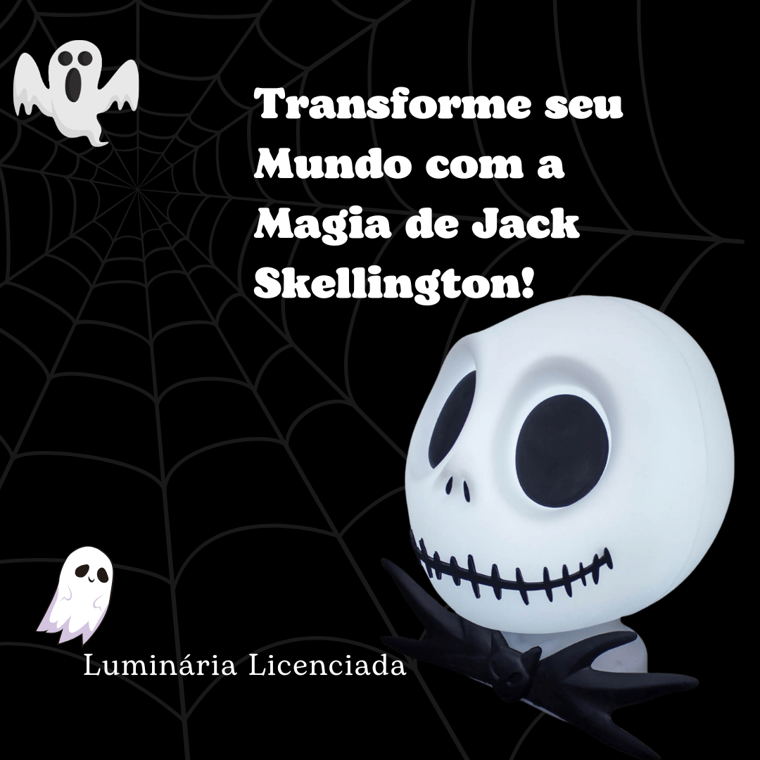 Luminária Jack Skellington Licenciada A Magia Da Disney