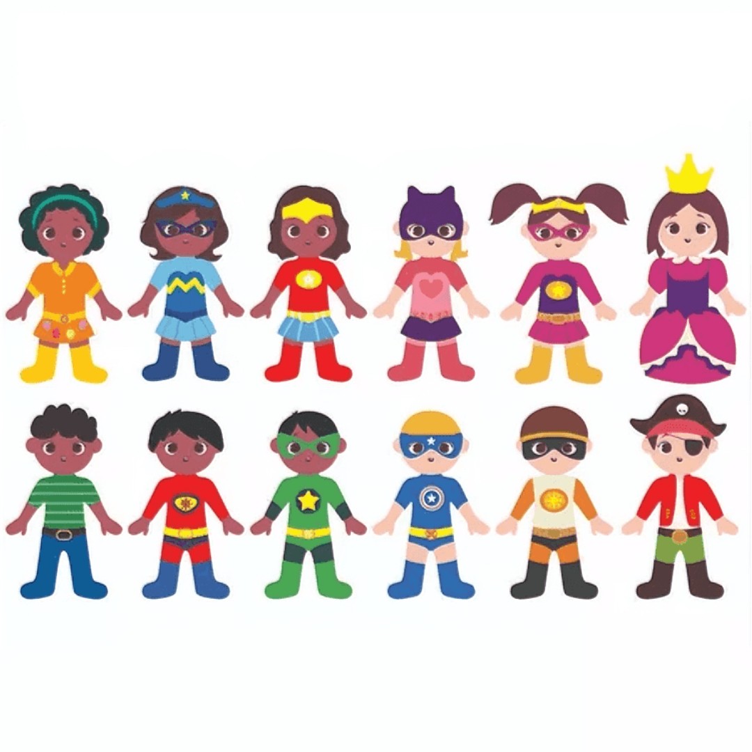 🧩 Jogo Me Vista™ – Brinquedo Educativo em Madeira para Estimular o Aprendizado Infantil