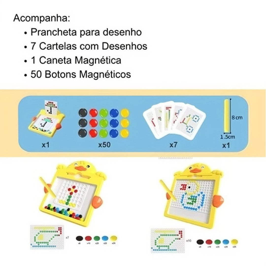 🎨 Lousa Mágica MagneDraw™ – Caneta Magnética Infantil Educativa