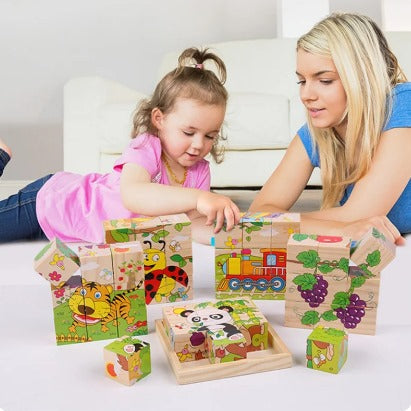 Blocos de madeira - Puzzle