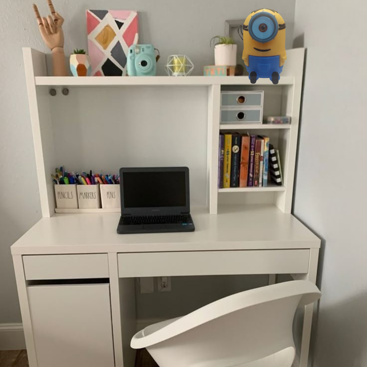 Luminária Infantil 3d Minion Stuart Iluminação Led