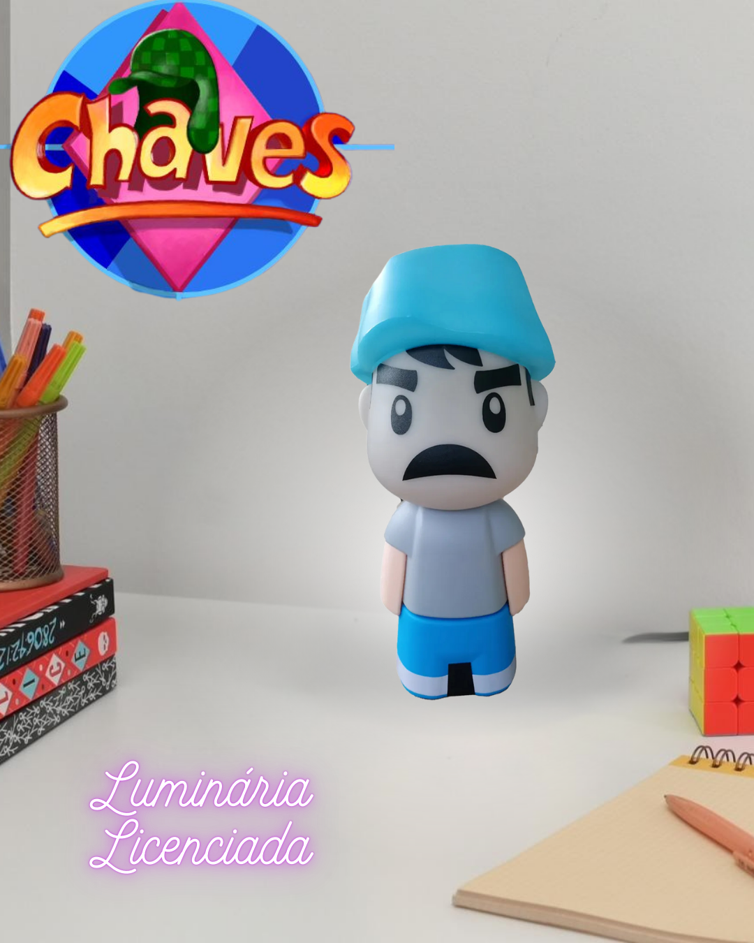 Luminária Infantil 3d Seu Madruga - Turma Do Chaves-