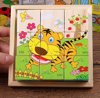 Blocos de madeira - Puzzle