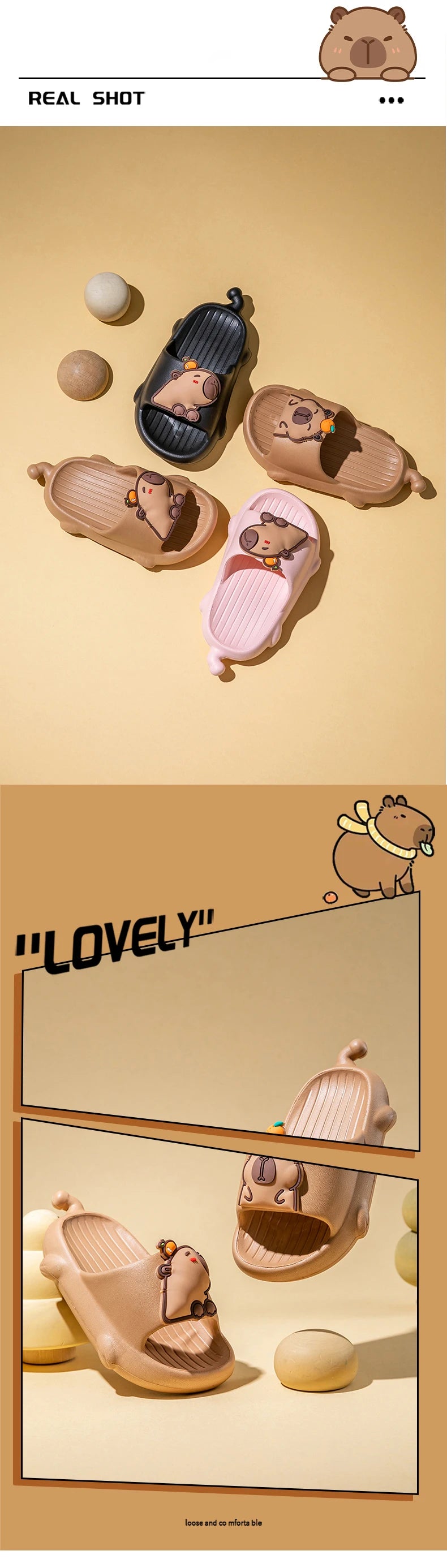 Chinelo Infantil Capivara