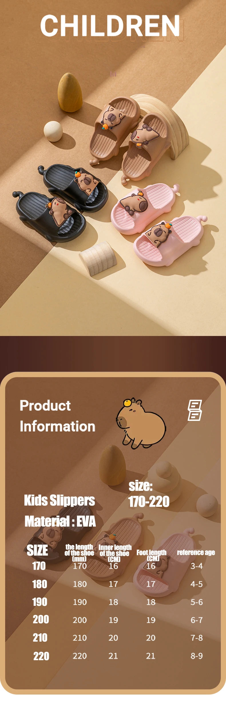 Chinelo Infantil Capivara